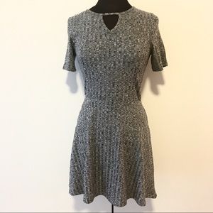 Heather Grey Keyhole Dress